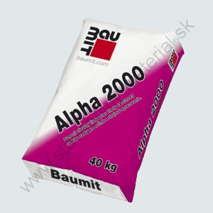 Anhydritový samonivelizačný poter Baumit Alpha 2000